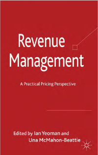 Image of E-BOOK : REVENUE MANAGEMENT - A PRACTICAL PRICING PERSPECTIVE
