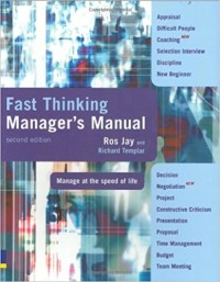 Image of FAST THINKING MANAGERS MANUAL Second edition