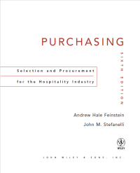 Image of E-BOOK : PURCHASING SELECTION AND PROCUREMENT FOR THE HOSPITALITY INDUSTRY - Sixth Edition