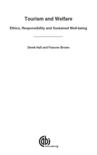 Image of EBOOK : TOURISM AND WELFARE - Ethics, Responsibility and Sustained Well-being