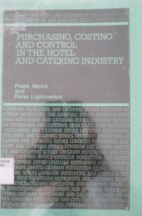Image of PURCHASING, COSTING, AND CONTROL IN THE HOTEL AND CATERING INDUSTRY