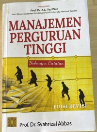 Image of MANAJEMEN PERGURUAN TINGGI