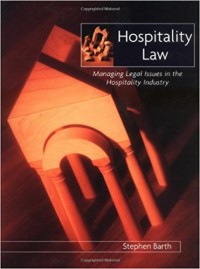 Image of HOSPITALITY LAW MANAGING LEGAL ISSUES IN THE HOSPITALITY INDUSTRY