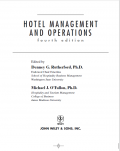 E-BOOK : HOTEL MANAGEMENT AND OPERATIONS, fourth edition