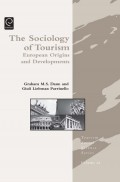EBOOK : THE SOCIOLOGY OF TOURISM - European Origins and Developments