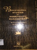 BEHAVIOURAL STUDIES IN HOSPITALITY MANAGEMENT